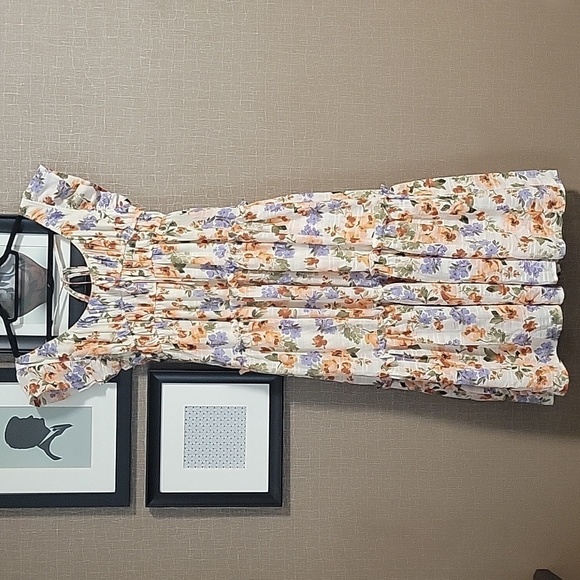 En Saison Sibyl Floral Gauze Midi Dress - Picture 4 of 13